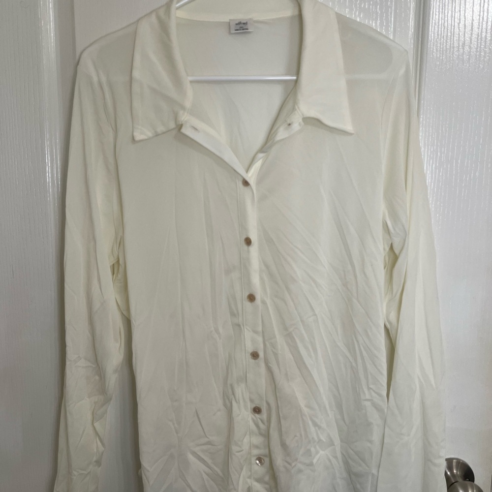Wilfred Aritzia Pose LongSleeve Top Size large xxl
